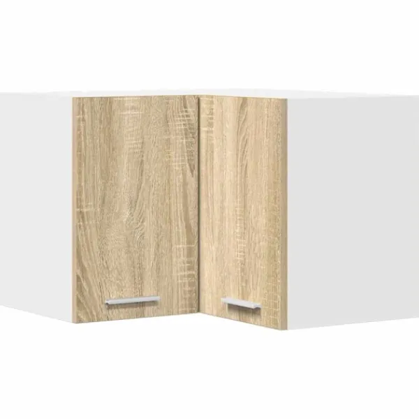 vidaXL Skåp>Hängande skåp Sonoma ek och vit 57 x 57 x 40 cm Konstruerat trä