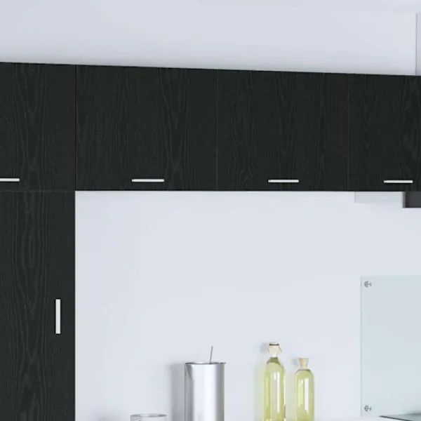 vidaXL Skåp>Hängande skåp Svart ek och vit 50 x 31 x 40 cm Konstruerat trä