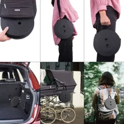 Pallar>Hopfällbar bärbar hopfällbar pall, miniteleskopisk pall lätt campingpall för utomhuscamping fiske grill inomhuskök, Ch