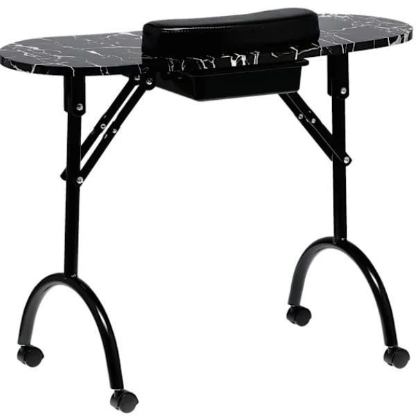 Calissimo Sminkbord>Hopfällbart mobilmanikyrbord svart CB-8001-BLACK