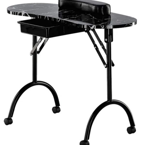 Calissimo Sminkbord>Hopfällbart mobilmanikyrbord svart CB-8001-BLACK