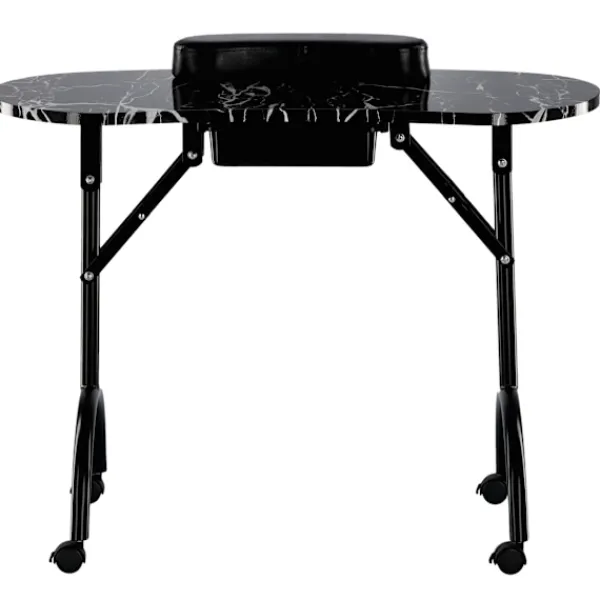 Calissimo Sminkbord>Hopfällbart mobilmanikyrbord svart CB-8001-BLACK