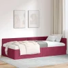 vidaXL Sängar>Hörn Sängram Vinröd 90 cm x 200 cm SammetochPlywood
