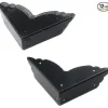 Kistor & Koffertar>Hörnskydd i metall för lådor, svarta kantskydd, hörnskydd för möbler, sidlängd 7*7*2CM, 12-pack