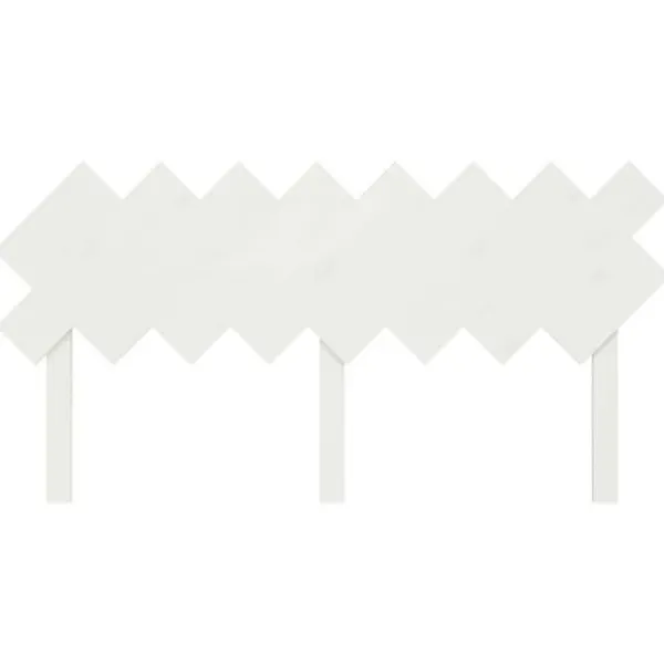 DÉCOSHOP26 Sängar>Huvudgavel till säng, möbel för sovrum 159,5 x 3 x 80,5 vit furu