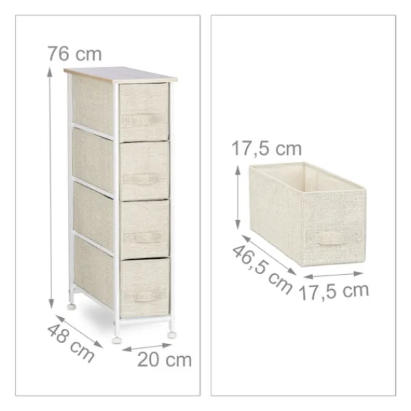 Northix Byråer>Hyllsystem olika varianter beige