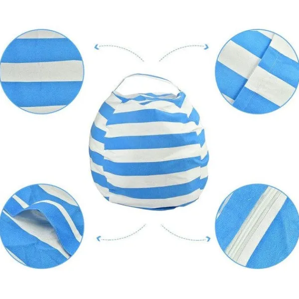 no brand Sittsäckar>IC Plyschleksaksförvaring, Bean Bag Cover, Bean Bag Kudde blå