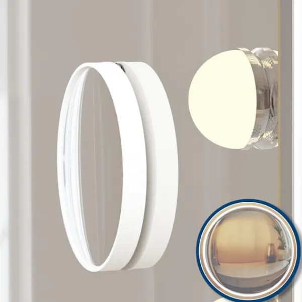 BellaFurn Sminkbord>Illuminated Wall Mirror - Make -Up Mirror - Dimble LEDS & USB -anslutning | Färg: Vit | Innehåll: Med Bluetooth