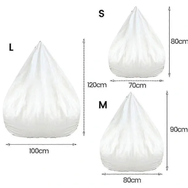 Sittsäckar>Innerfoder Vattentätt Lazy Bean Bag Sofföverdrag, Ingen Fyllning 100X120 CM