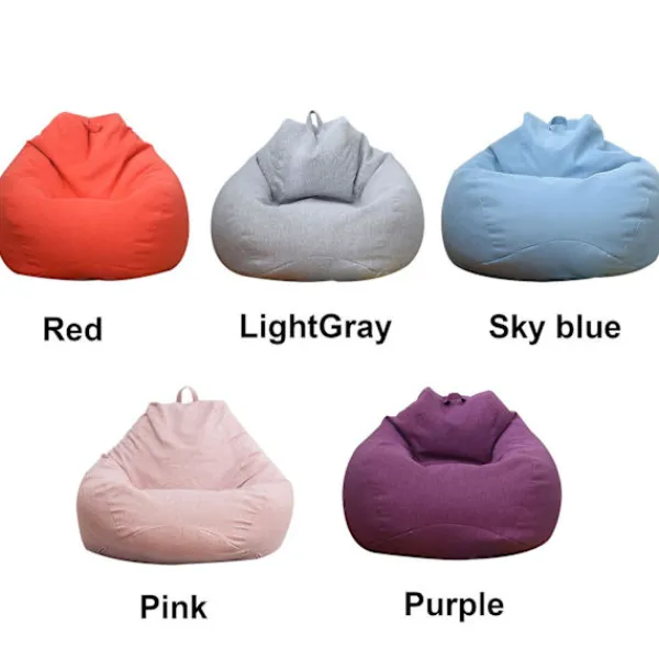 LAIQIANKUA Sittpuffar>Inomhus utomhus Vuxna Bean Bag Gaming Stol Extra stor Beanbag Cover XL