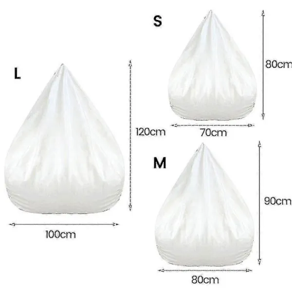 Sittsäckar>Inre Fodral Vattentätt Lazy Bean Bag Sofföverdrag, Ingen Fyllning 100X120 CM