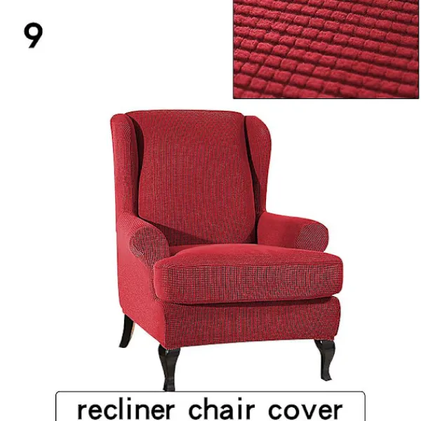 Fåtöljer>Jacquard Sofföverdrag Fåtölj Elastiskt Tyg Stretch Sofföverdrag Polyester Spandex Möbelskydd Hushåll