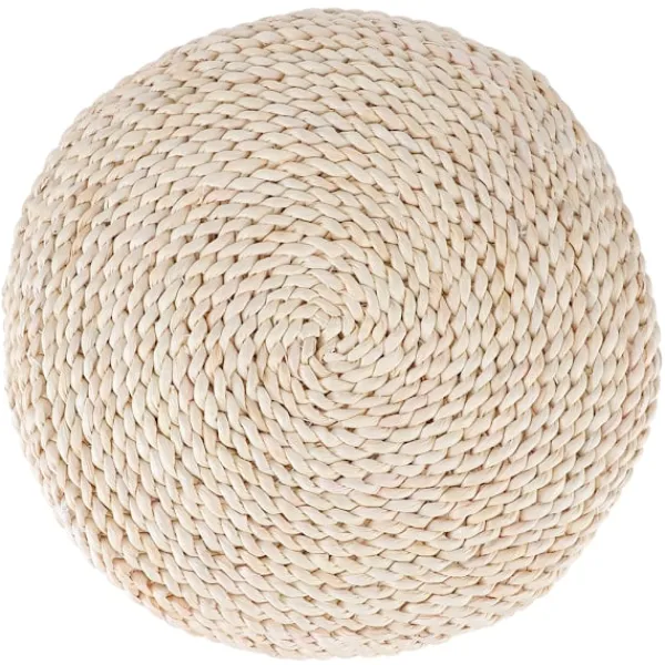 Sittsäckar>Japansk stil rund tatami handvävd golvkudde golvpuffmatta för meditationsyoga