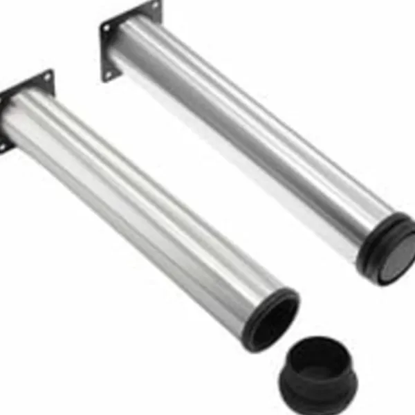 Soffbord>Justerbara ben 350 mm Höjd Tjocka skåpben Bordsben Möbelben, borstat rostfritt stål, justerbar höjd 0-15 mm