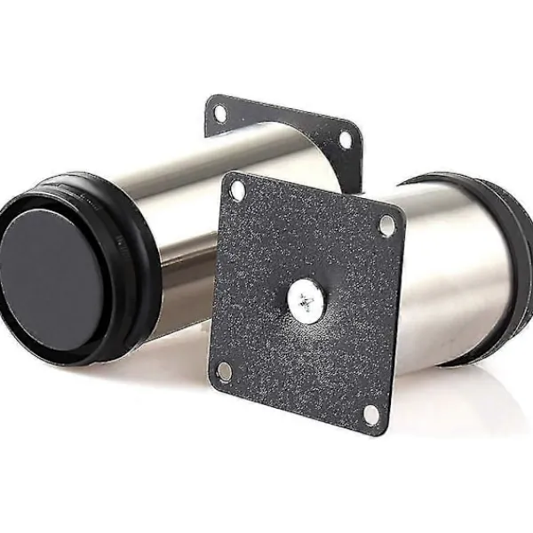 Småbord>Justerbara möbelben 80-95mm, bordsben i rostfritt stål med monteringsskruvar (4-pack)