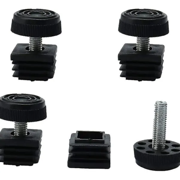 unbranded Stolar>Justerbara Möbelfötter 25 X 25mm Kvadratisk Insats 4 Set