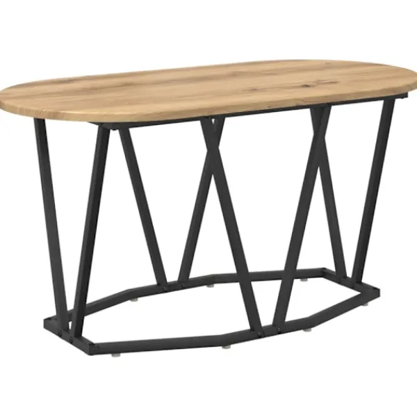 vidaXL Soffbord>Kaffeebord Artisan Ek 80 x 40 x 40.5 cm