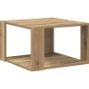 vidaXL Småbord>Kaffeebord Artisan Ek 51,5 x 51,5 x 30 cm Konstruerat trä