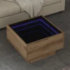 vidaXL Soffbord>Kaffeebord artisan ek 50 x 50 x 30 cm Konstruerat trä