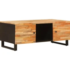 vidaXL Tv-Bänkar>Kaffeebord Brun 100 x 54 x 40 cm Massivt mangoträ