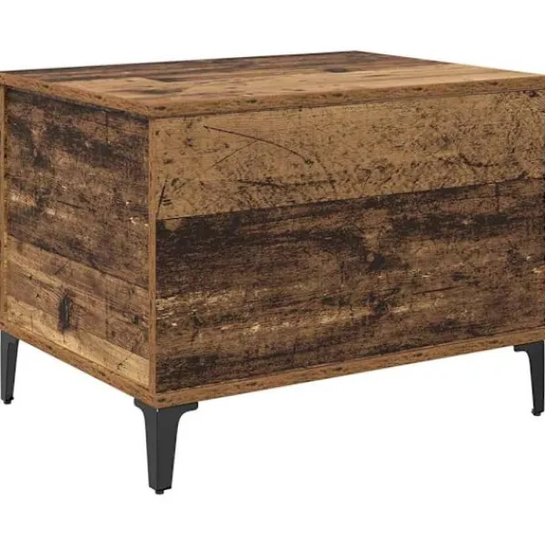 vidaXL Småbord>Kaffeebord Gammalt trä 60 x 44,5 x 45 cm Konstruerat trä