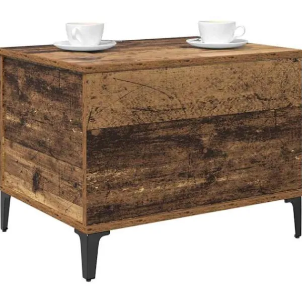 vidaXL Småbord>Kaffeebord Gammalt trä 60 x 44,5 x 45 cm Konstruerat trä