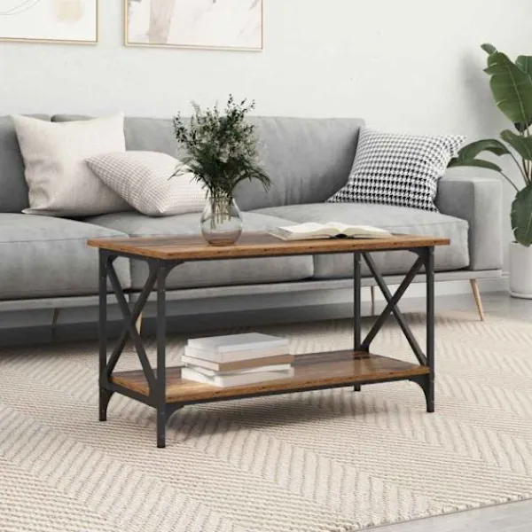 vidaXL Soffbord>Kaffeebord Gammalt trä 80 x 45 x 45.5 cm Konstruerat trä