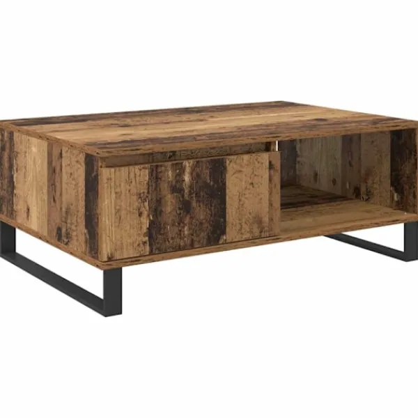vidaXL Soffbord>Kaffeebord Gammalt trä 90 x 60 x 35 cm Konstruerat trä