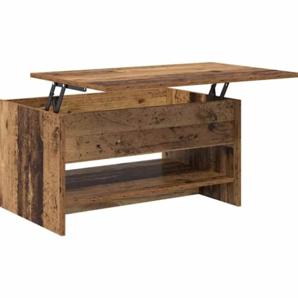 vidaXL Soffbord>Kaffeebord Gammalt trä 80 x 50,5 x 41,5 cm Konstruerat trä