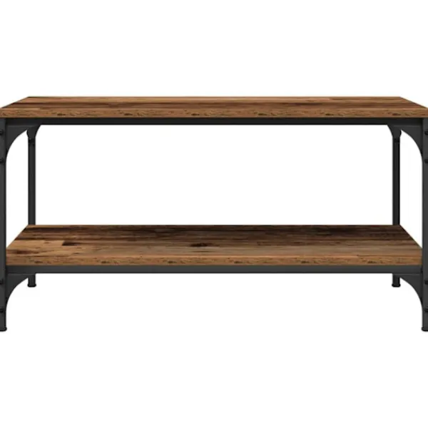 vidaXL Soffbord>Kaffeebord Gammalt trä 80 x 50 x 40 cm Konstruerat trä