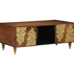 vidaXL Skåp>Kaffeebord Honung brun 100 x 54 x 40 cm Massivt mangoträ