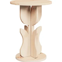 vidaXL Småbord>Kaffeebord Naturfärg 39,5 x 39,5 x 53,5 cm Massiv furu