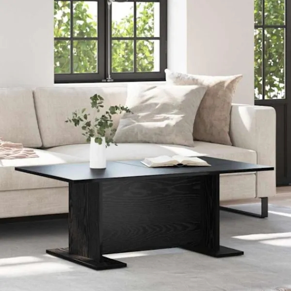 vidaXL Soffbord>Kaffeebord Svart ek 103.5 x 60 x 40 cm Konstruerat trä