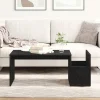 vidaXL Soffbord>Kaffeebord Svart Ek 90 x 45 x 35 cm Konstruerat trä