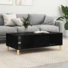 vidaXL Soffbord>Kaffeebord Svart Ek 102 x 55 x 35 cm Konstruerat trä