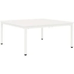 vidaXL Soffbord>Kaffeebord Vit 100 x 100 x 45 cm Massiv furu