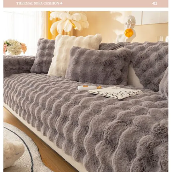 Soffor>Kanin Plysch Soffa Överdrag L Form 1/2/3/4 Sits Soffa Överdrag Hörnsoffa U Form, 2023 Ny Universal Halkskyddad Soffa Skydd, Super Mjuk Soffa 90*240cm | Fyndiq