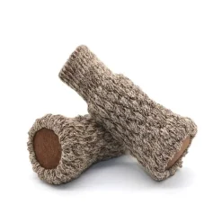 Stolar>Khaki 24-pack halkfria stolsstrumpor, stolsben, stolsben, stickade