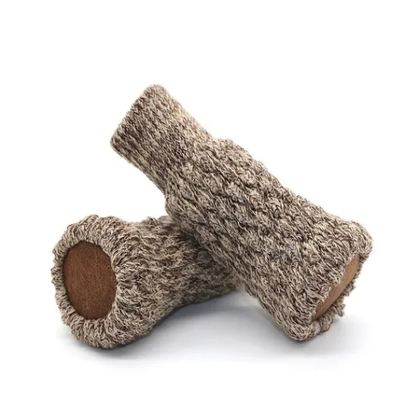 Stolar>Khaki 24-pack halkfria stolsstrumpor, stolsben, stolsben, stickade