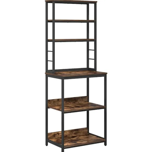 vidaXL Köksö>Köks hylla Rökt ek 60 x 40 x 168 cm Konstruerat trä