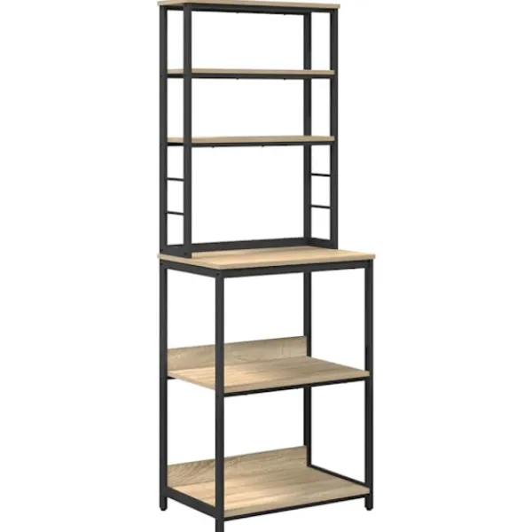 vidaXL Köksö>Köks hylla Sonoma-ek 60 x 40 x 168 cm Konstruerat trä
