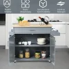 Northix Köksö>Köksö vagn rullande förvaringsvagn stort skåp 116 x 40 x 85 cm grå + natur