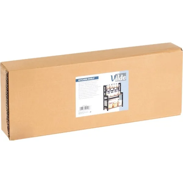 VTE Hyllor>Kökshylla i trä, 3-plan, 41,5x18,5x50 cm