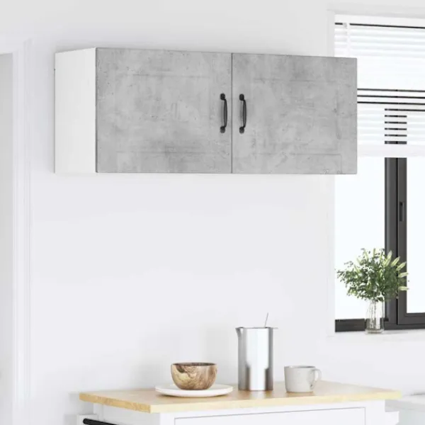 vidaXL Skåp>Köksskåp 2 pcs Betonggrå 50 x 31 x 40 cm Konstruerat trä