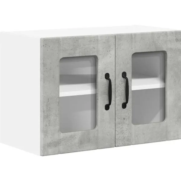 vidaXL Skåp>Köksskåp Betonggrå 60 x 31 x 40 cm Konstruerat trä