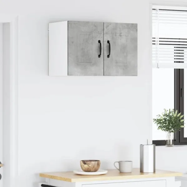 vidaXL Skåp>Köksskåp Kalmar 2 pcs Betonggrå 30 x 31 x 40 cm Konstruerat trä