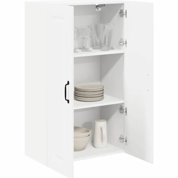 vidaXL Skåp>Köksskåp Kalmar Högblanka vita 60 x 31 x 100 cm Konstruerat trä