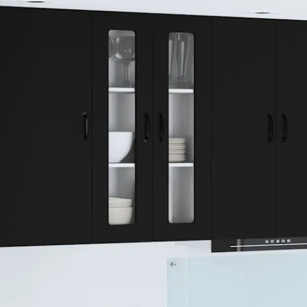 vidaXL Skåp>Köksskåp Kalmar Svart 60 x 31 x 100 cm Konstruerat trä