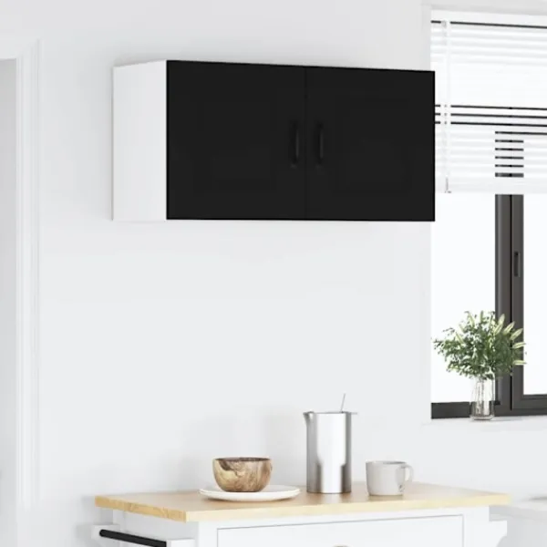vidaXL Skåp>Köksskåp Kalmar Svart 80 x 31 x 40 cm Konstruerat trä