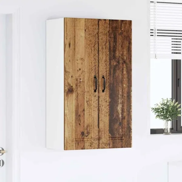vidaXL Skåp>Köksskåp med hylla Gammalt trä 60 x 31 x 100 cm Konstruerat trä